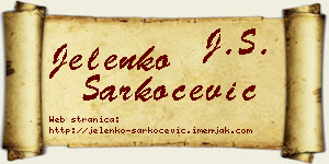 Jelenko Šarkoćević vizit kartica